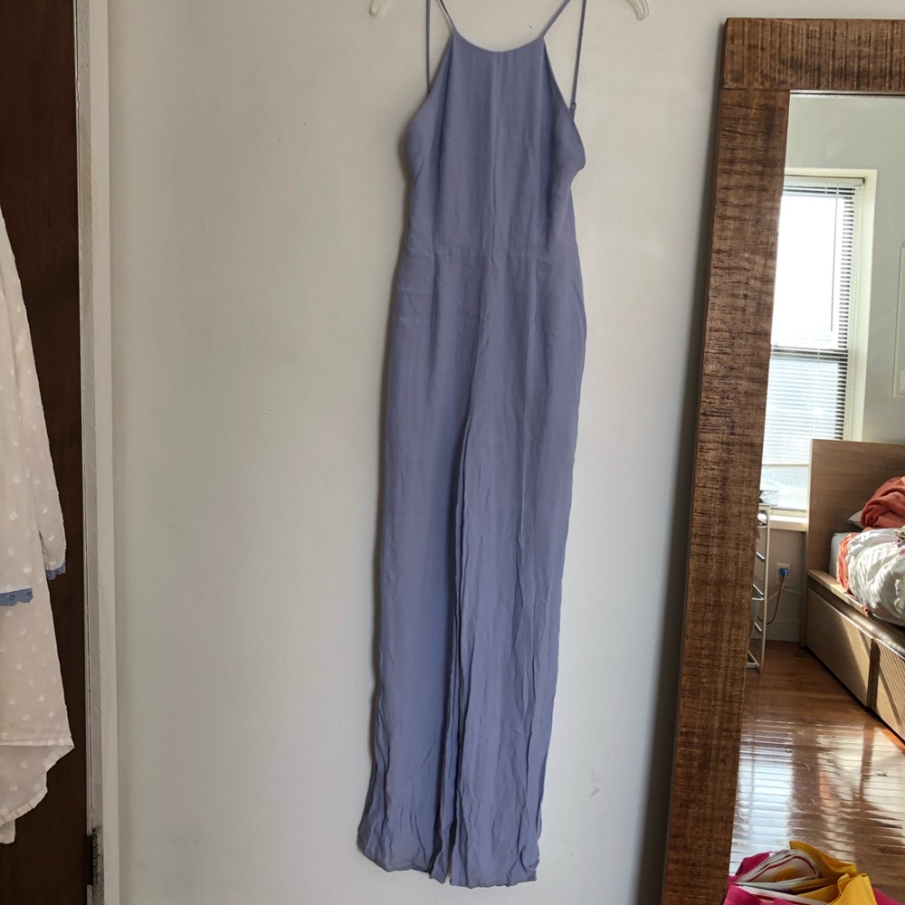 F21 periwinkle jumpsuit